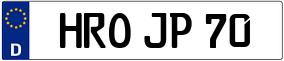 Trailer License Plate